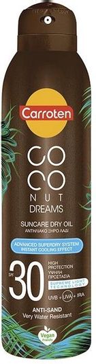 Αντηλιακό Λάδι Σώματος Carroten Coconut Dreams Αδιάβροχο SPF30 σε Spray 150ml