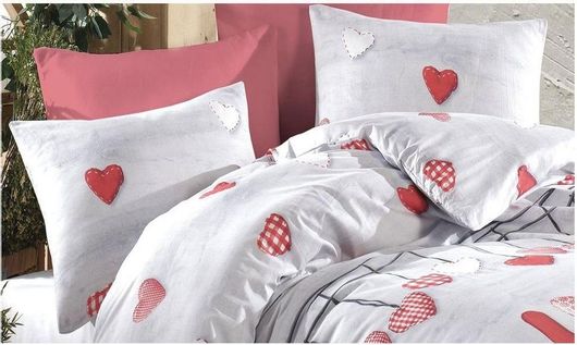 Μαξιλαροθήκη Dimcol Έρως 302 50x70cm Λευκό