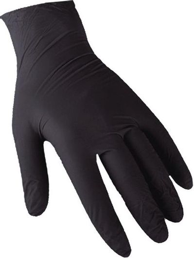 Γάντια μιας Χρήσης 16251 Νιτρίλιο Large 100τμχ Μαύρο