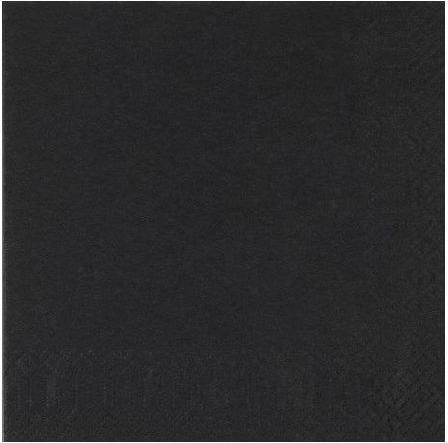 Χαρτοπετσέτα Finezza Πολυτελείας Airlaid 2Φ 20x20cm 300τμχ Μαύρο