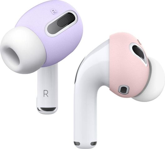 Ear Tip Elago για Apple Airpods 2 Σιλικόνη Σετ 4τμχ Lovely Pink / Lavender