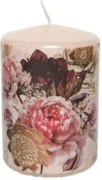 Κερί Κυλινδρικό 7x7x10cm Πολύχρωμο