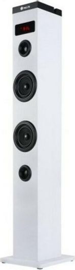 Ηχοσύστημα NGS 2.0 Tower Speaker Sky Charm 50W με Digital Media Player & Bluetooth Λευκό