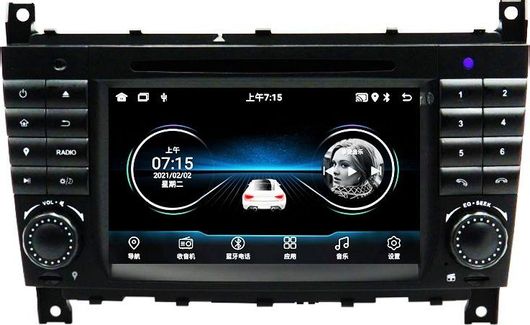 Ηχοσύστημα Αυτοκινήτου για Mercedes Benz C 2004 - 2008 Bluetooth / USB / WiFi / GPS με Οθόνη Αφής 7"