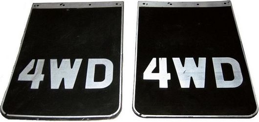 Λασπωτήρες Αυτοκινήτου Ίσιοι 4x4 2τμχ