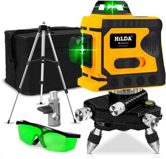 Αλφάδι Laser 3D 12 Lines 360° Αυτορυθμιζόμενο Γραμμικό Πράσινος Δέσμης