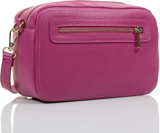 Γυναικείο Τσαντάκι Ώμου Χιαστί Passaggio Leather Δερμάτινο Mεγάλο Φούξια