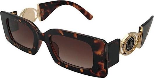 Γυναικεία Γυαλιά Ηλίου Ορθογώνια με Κοκκάλινο Σκελετό Πολύχρωμο