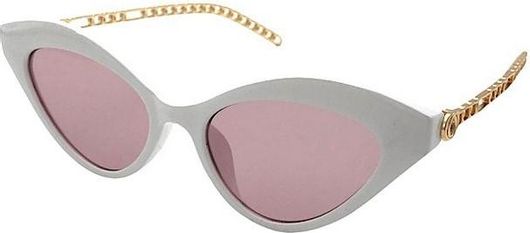 Γυναικεία Γυαλιά Ηλίου Πεταλούδα με Mixed Σκελετό Λευκό