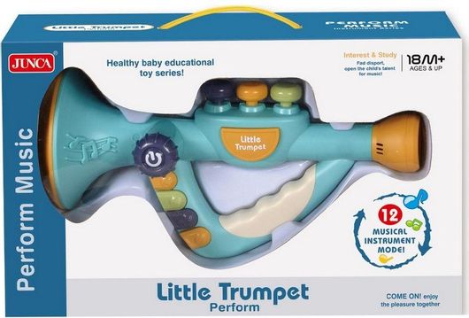 Παιδική Τρομπέτα Little Trumpet για 18+ Μηνών Γαλάζιο