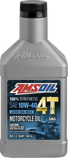 Λάδι Μοτοσυκλέτας Amsoil 4T Performance Συνθετικό για Τετράχρονους Κινητήρες 10W-40 946ml