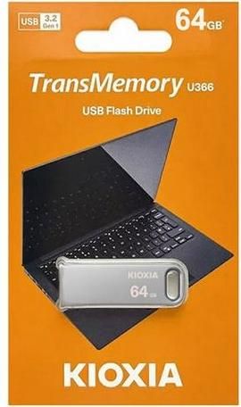 Kioxia TransMemory U366 64GB USB 3.2 Stick Ασημί