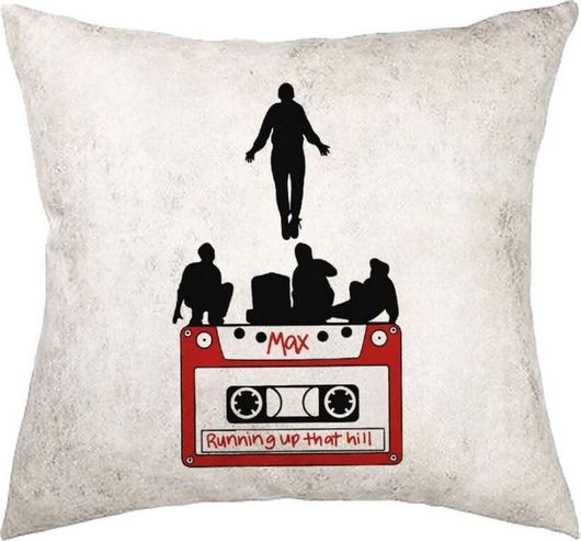 Διακοσμητικό Μαξιλάρι Koupakoupa Running up Τhat Ηill Stranger Things Δερματίνης 40x40cm Γκρι
