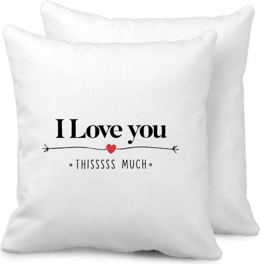 Διακοσμητικό Μαξιλάρι Koupakoupa I Love you Thissss Much 40x40cm