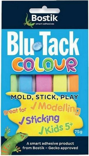 Κόλλα Bostik Blu Tack Colour Αυτοκόλλητο 75gr