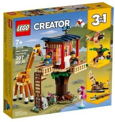 Lego Creator: Safari Wildlife Tree House για 7+ Ετών #31116