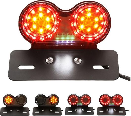 Φανάρι Μοτοσυκλέτας 1509 Διπλό Πίσω Πορείας Φλας Φρένο