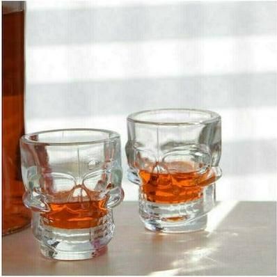 Ποτήρι Σφηνοπότηρο Kikkerland Γυάλινο 44ml 4τμχ Διάφανο