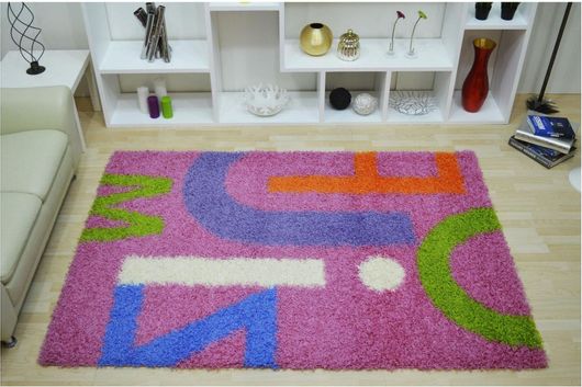Παιδικό Χαλί Sprintzios 1136 Shaggy 160X230cm Ροζ