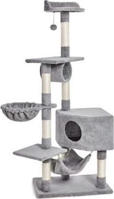 Γατόδεντρο Animal 60x40x160 Γκρι