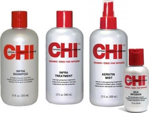 Σετ Περιποίησης Μαλλιών CHI Home Stylist Kit Infra Treatment Κερατίνης με Σαμπουάν 4τμχ