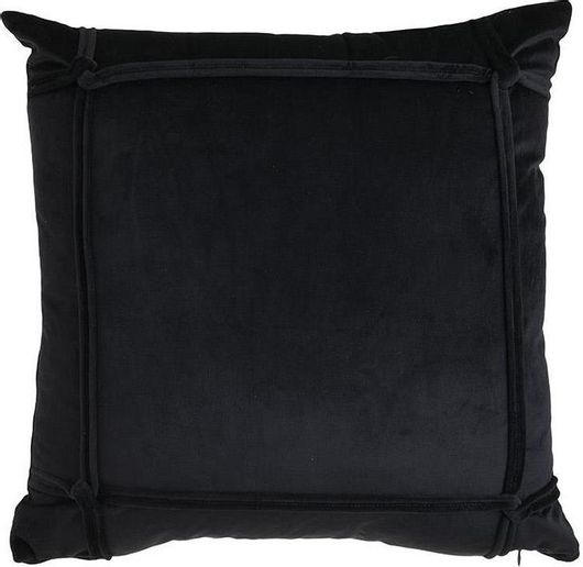 Διακοσμητικό Μαξιλάρι Inart Inart Τετράγωνο 45 x 45cm Μαύρο