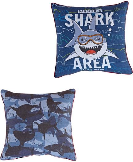 Διακοσμητικό Μαξιλάρι Kentia Sharky Διπλής Όψης με Γέμισμα