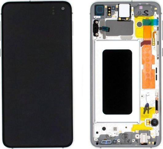 Οθόνη Κινητού με Μηχανισμό Αφής & Πλαίσιο Samsung Service Pack για Galaxy S10e Λευκό