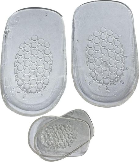 Ανατομικοί Πάτοι Παπουτσιών 500-187195Π Σιλικόνης Φτέρνας 2τμχ