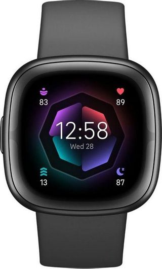 Smartwatch Fitbit Sense 2 40.5mm Aluminium Case Shadow Grey & Silicone Strap Graphite