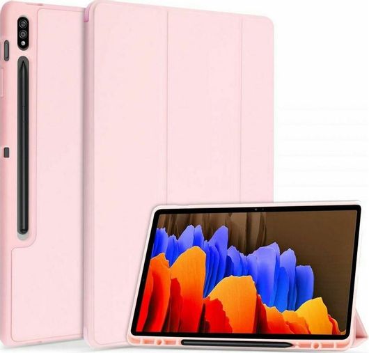 Θήκη Tablet Tech-Protect Flip Cover με Σταντ για Samsung Galaxy Tab S7 Δερματίνη Ροζ