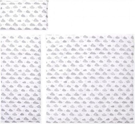 Σετ Καροτσιού Lorelli Χειμερινό 3τμχ White Clouds