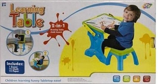 Παιδικός Πίνακας Μαυρο Επιδαπέδιος / Θρανίο για 3+ Ετών