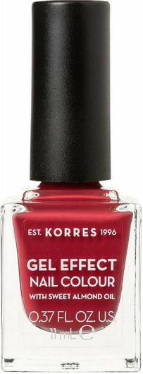Βερνίκι Νυχιών Korres Gel Effect Gloss Μακράς Διαρκείας Κόκκινο 52 Eternity Red Rose 11ml