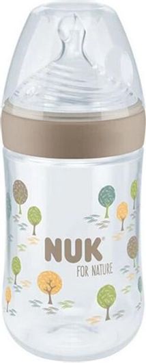 Μπιμπερό Nuk Πλαστικό με Θηλή Σιλικόνης 260ml για 6-18 Μηνών