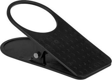 Διακοσμητικό Γραφείου Θήκη Ποτηριού με Κλιπ Μαύρο Πλαστικό 17.5x8.9x8cm