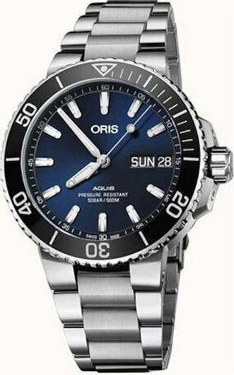 Ανδρικό Ρολόι Oris με Μεταλλικό Μπρασελέ Ασημί