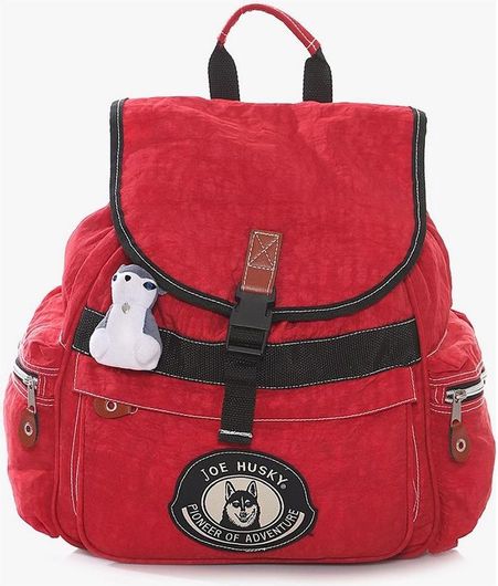 Σχολική Τσάντα Πλάτης Husky 132-71243-red Κόκκινο