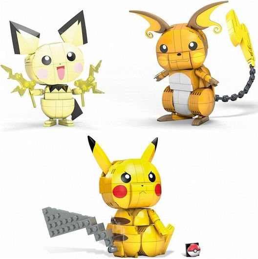 Τουβλάκια Mega Bloks Pokémon Pikachu Evolution Trio 621τμχ