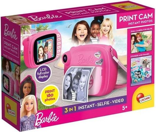 Φωτογραφική Μηχανή Lisciani Giochi Barbie Print Camera Instant Photos για 5+ Ετών