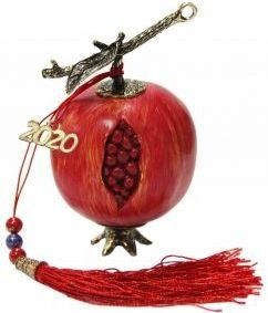 Γούρι για το Σπίτι Kostibas 5698-012U Ρόδι Κόκκινο Χρυσαφί