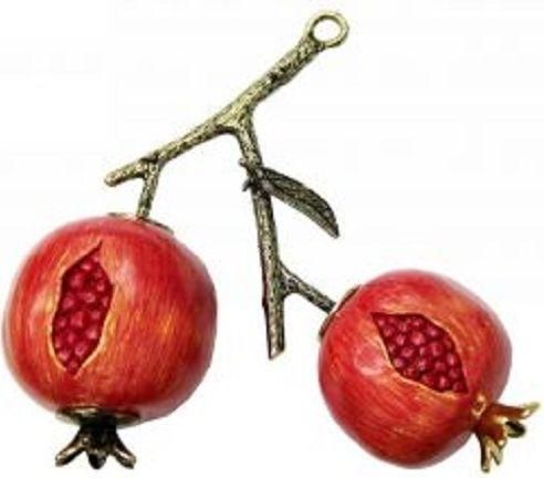 Γούρι για το Σπίτι Kostibas 5698-011UY Διακοσμητικό Ρόδι Κόκκινο Χρυσαφί