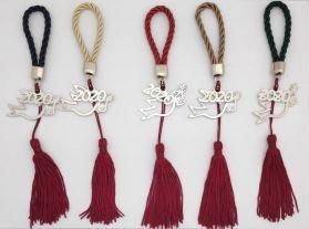 Γούρι για το Σπίτι Kostibas 6710-427 Μικρό Περιστέρι Ρόδι Μέταλλο Σετ 5τμχ Λευκό