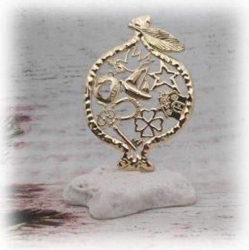 Γούρι για το Σπίτι Kostibas 6714-105X Χριστουγεννιάτικο, Πέτρα Χρυσαφί