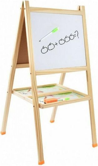 Μαγνητικός Πίνακας Ζωγραφικής Mu You Toy Διπλής Οψης 80x40xcm με Αποθηκευτικό Χώρο για 3+ Ετών