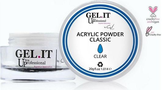 Σκόνη Ακρυλικού GEL.IT.UP Classic Διάφανο 20gr