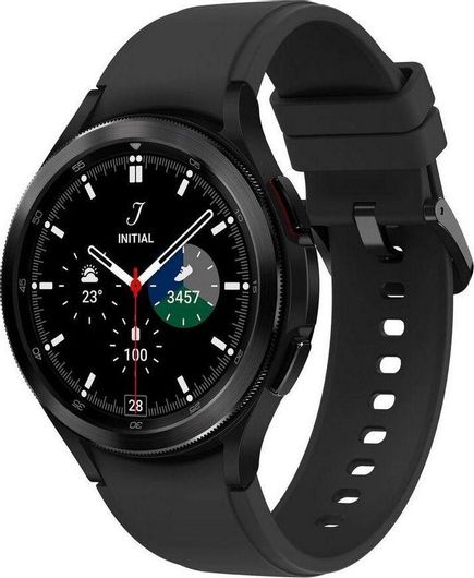 Samsung Galaxy Watch 4 Classic Bluetooth Stainless Steel 46mm Αδιάβροχο με Παλμογράφο Μαύρο
