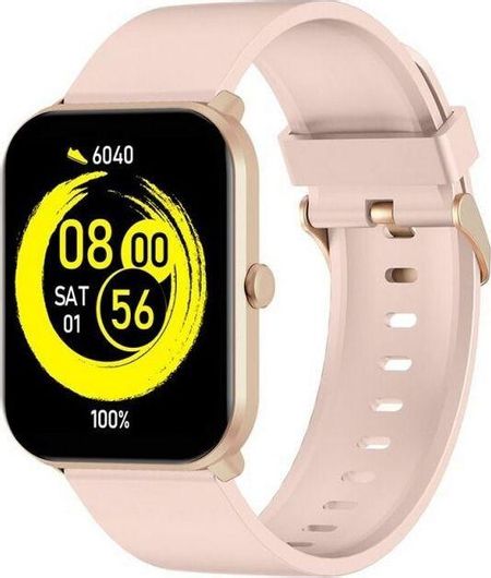 Smartwatch MaxCom FW36 Aurum SE με Παλμογράφο Ροζ Χρυσό