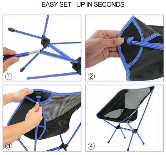 Καρέκλα Παραλίας Πτυσσόμενη με Τσάντα Μεταφοράς Αλουμίνιο 60.5x56x65.5cm Μαύρο