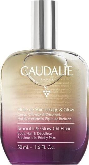 Σταφυλέλαιο Caudalie Smooth & Glow Oil Elixir για Μαλλιά & Σώμα Ξηρό 50ml